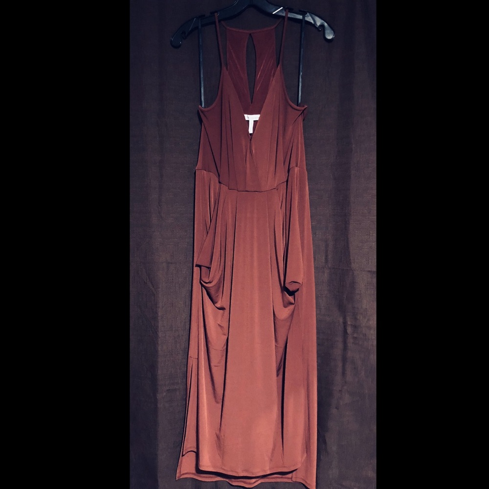 Midi Faux Wrap Dress